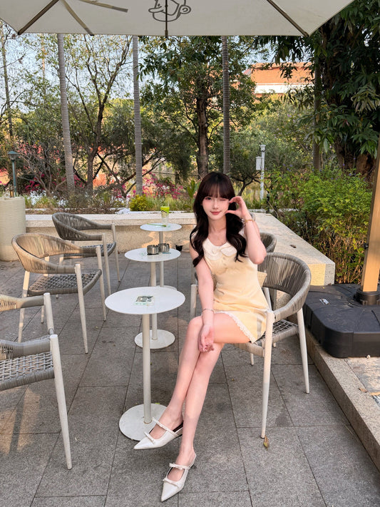 氣質小香風娃娃領無連衣裙