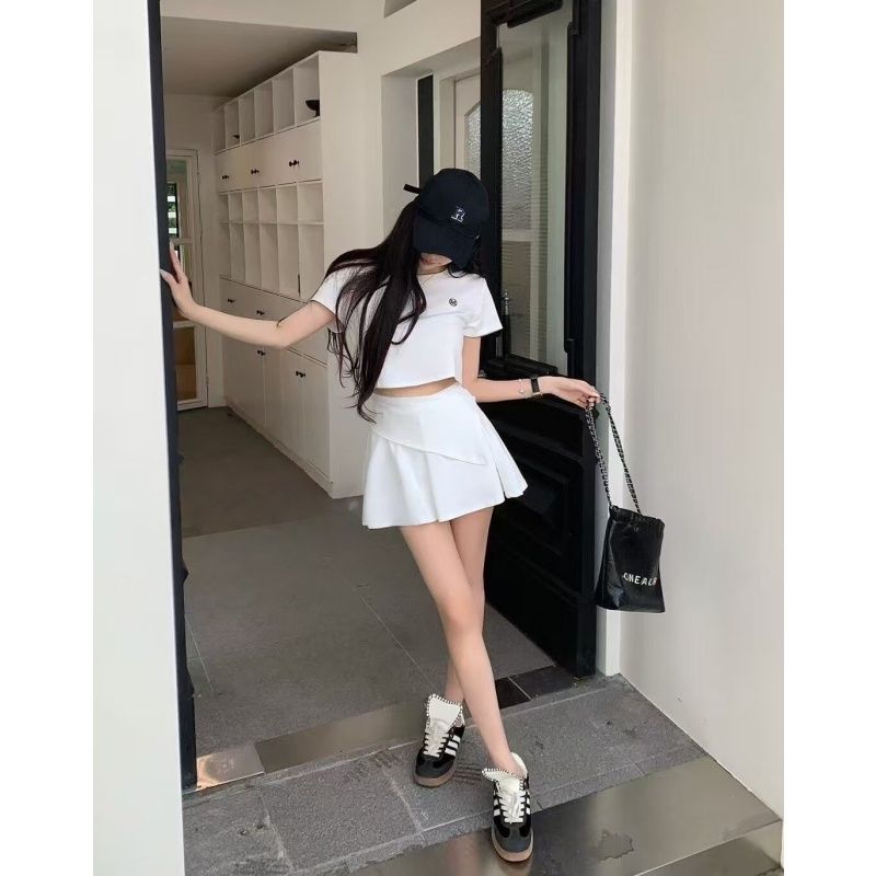慵懶寬鬆休閒運動套裝裙
