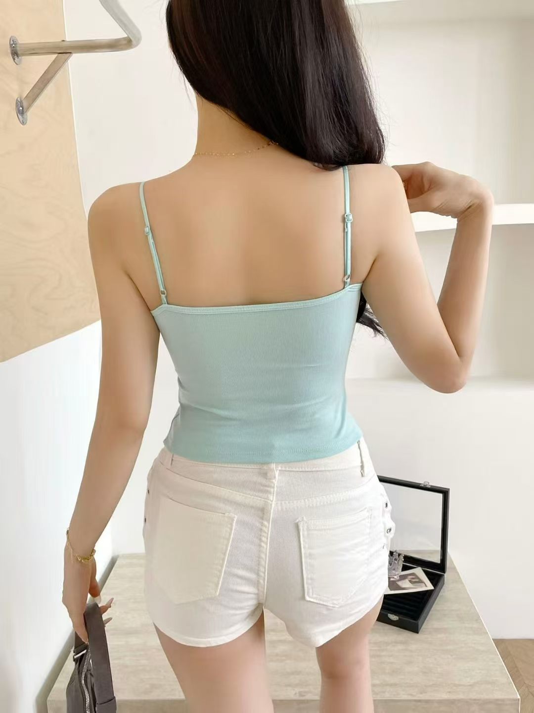 🌟人手一件☀️夏季百搭帶胸顯瘦背心❤️
