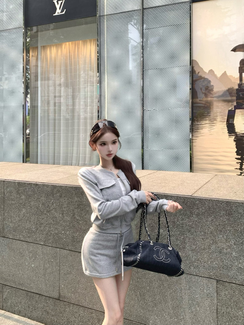 高級感慵懶簡約百搭兩件套