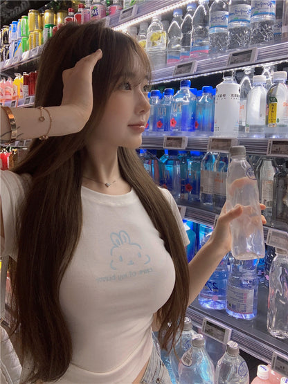 🐰溫柔小白兔簡約短袖上衣🥕
