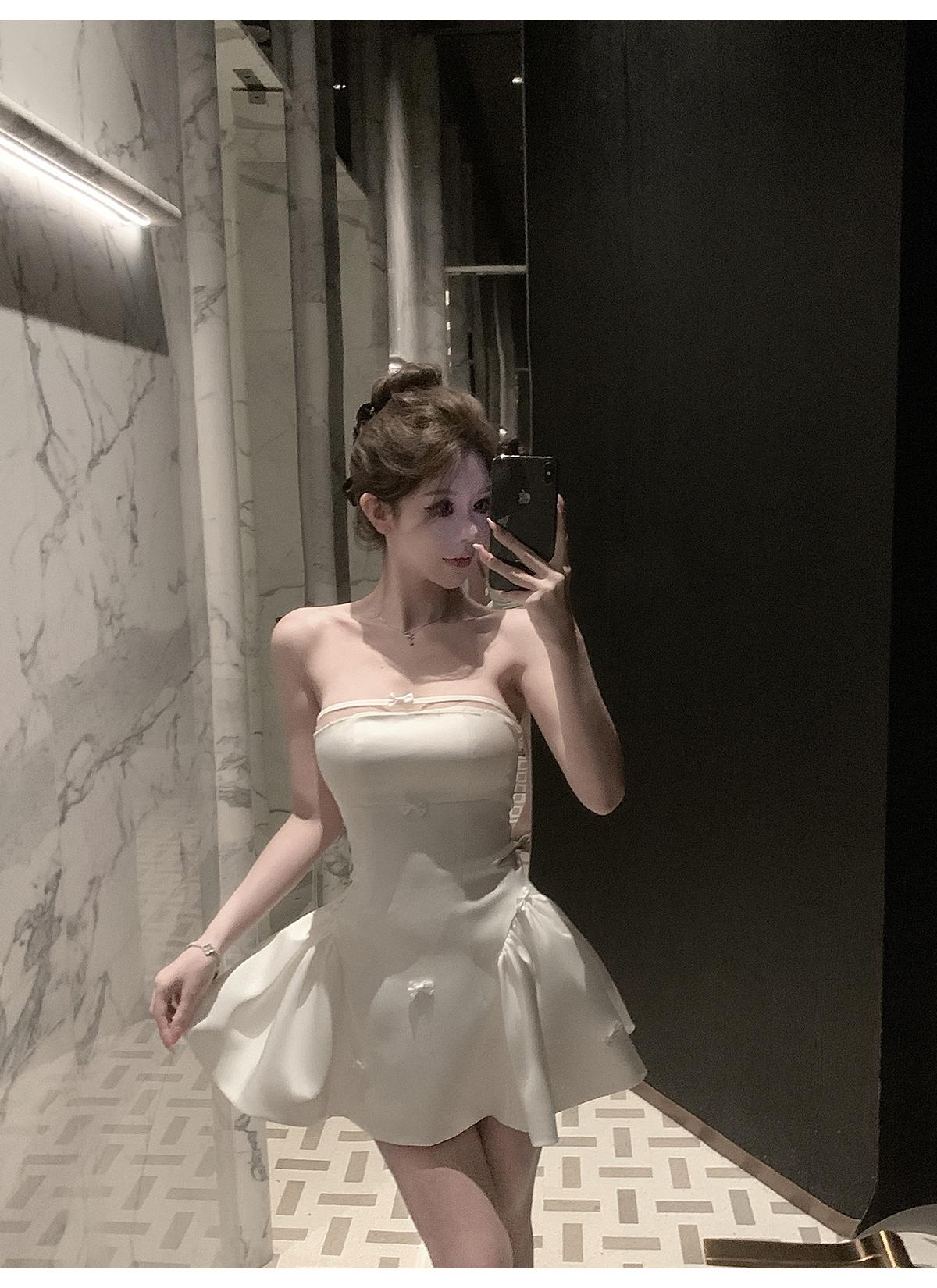 華麗抹胸蝴蝶結洋裝🎀