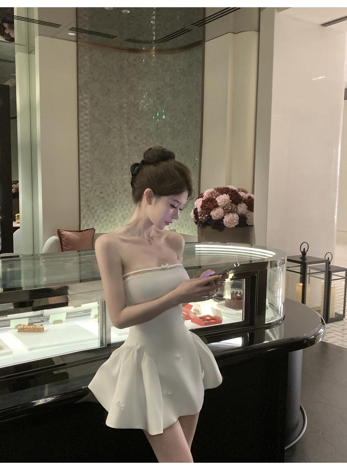 華麗抹胸蝴蝶結洋裝🎀