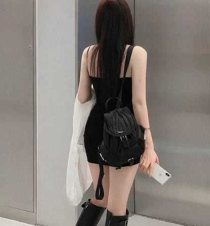 百搭氣質修身收腰帶墊打底包臀短裙