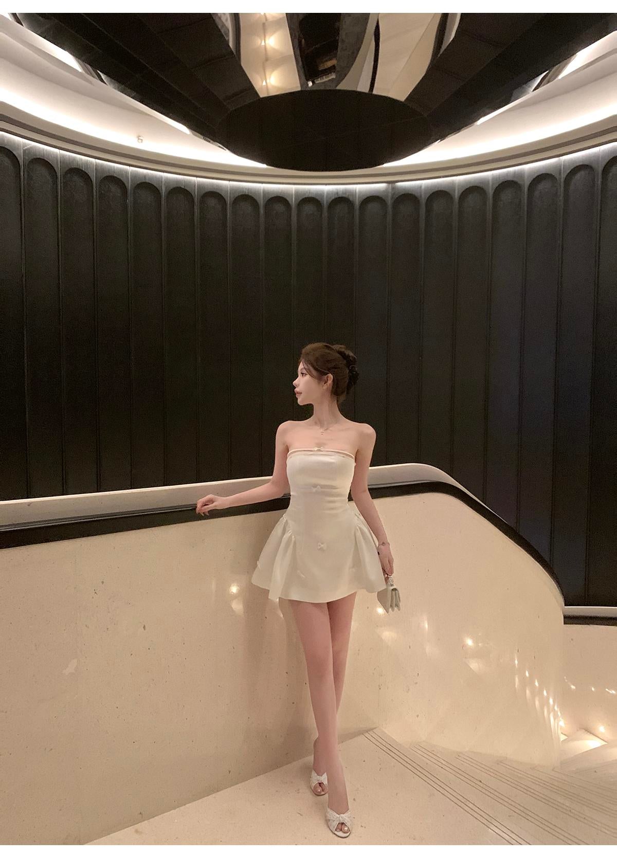 華麗抹胸蝴蝶結洋裝🎀