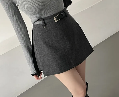 💕現貨秒出🍓韓版chic西裝半身短裙單品