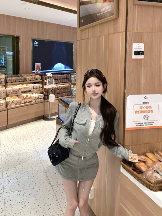 高級感慵懶簡約百搭兩件套