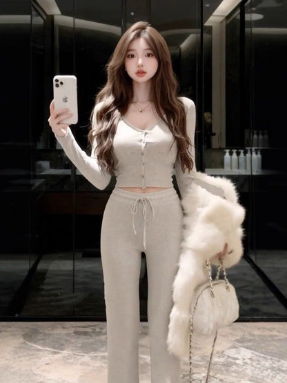 💕現貨秒出🍓慵懶風簡約休閒套裝