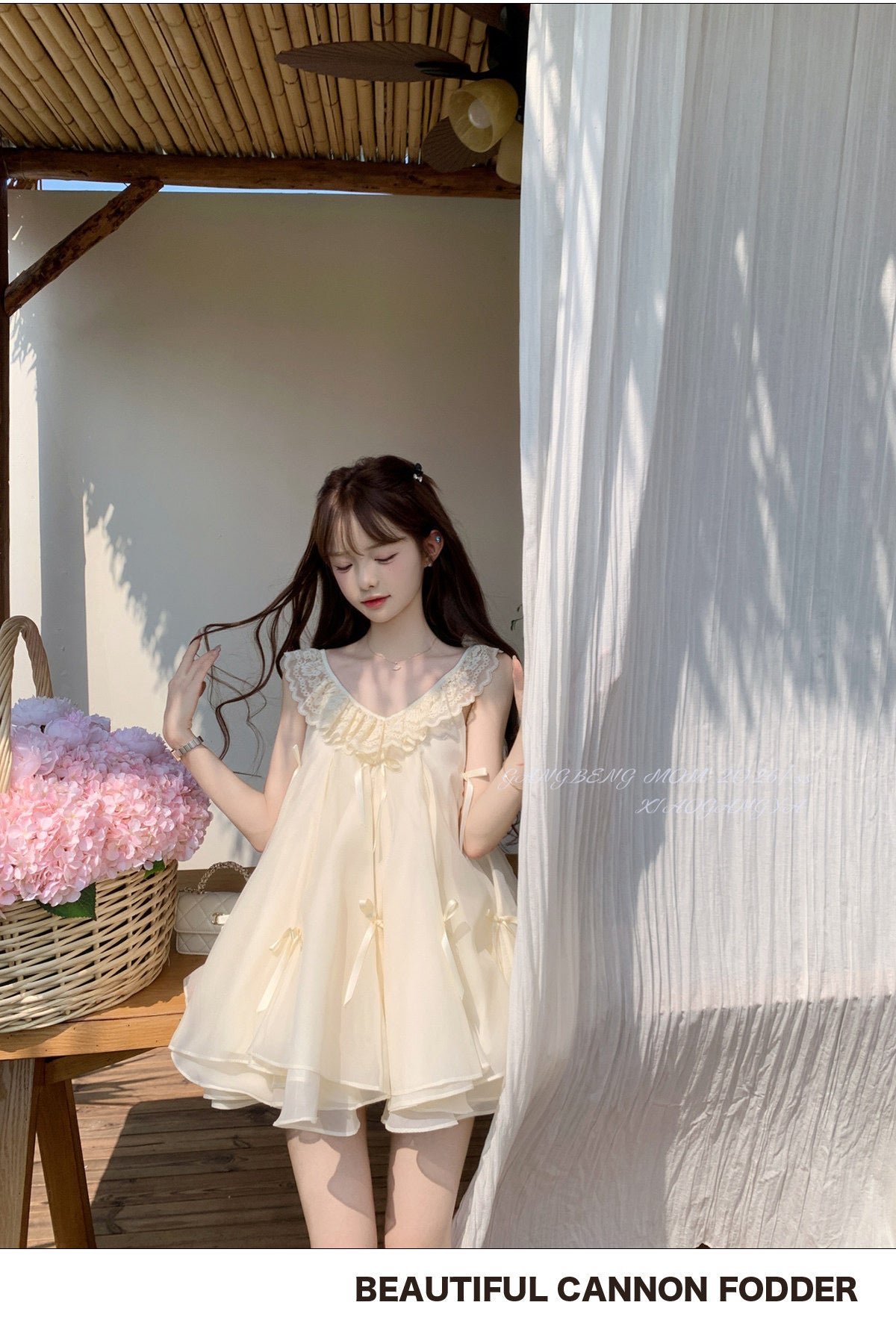 💕現貨秒出🍓可愛蕾絲小個子連衣短裙