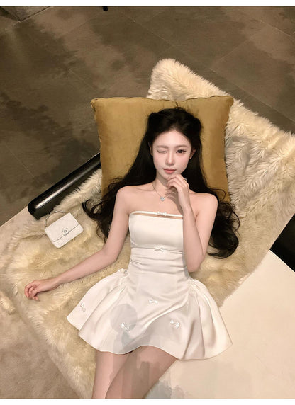 華麗抹胸蝴蝶結洋裝🎀