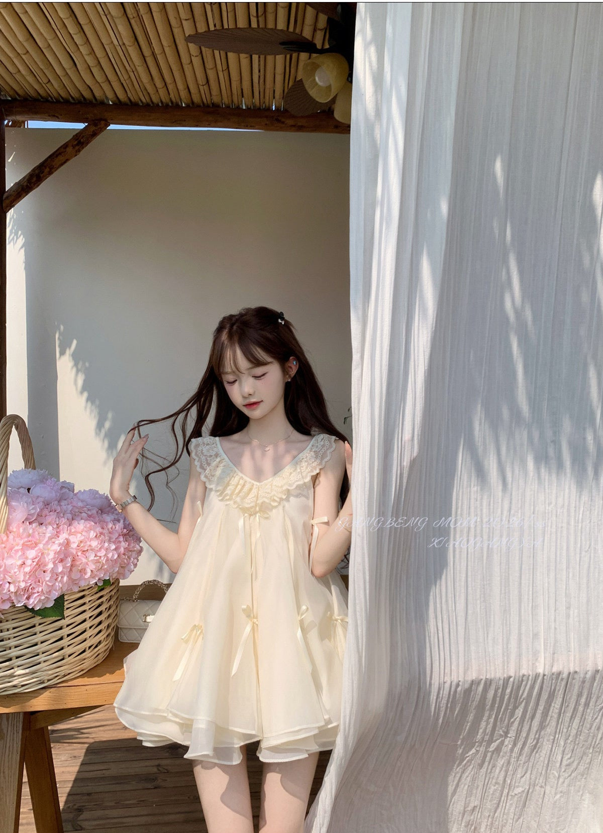 可愛蕾絲小個子連衣短裙