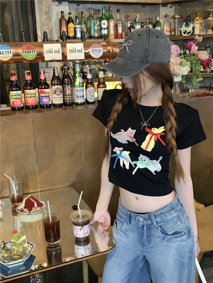 可愛動物打啾啾短袖上衣