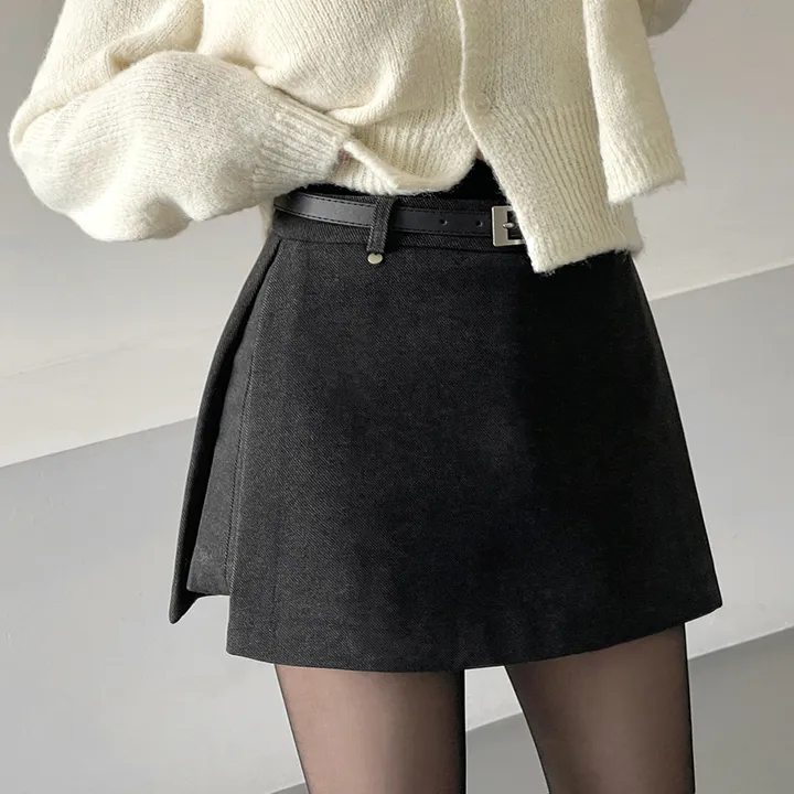 韓版chic西裝半身短裙單品