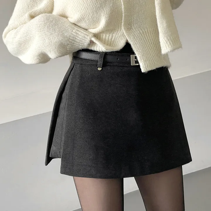 韓版chic西裝半身短裙單品