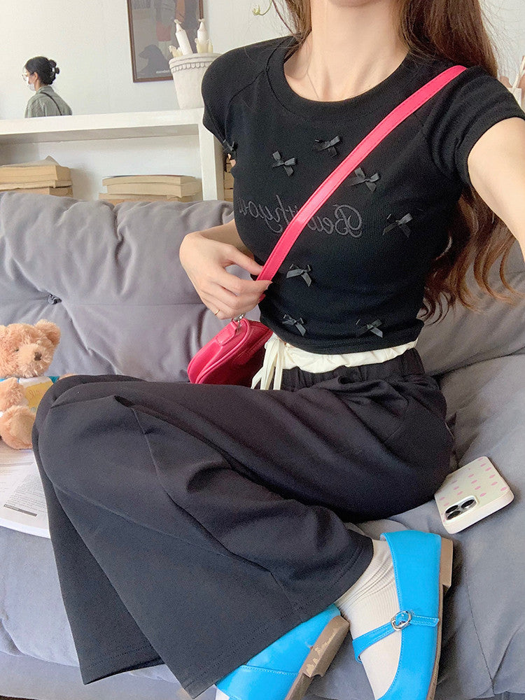 蝴蝶結短版上衣