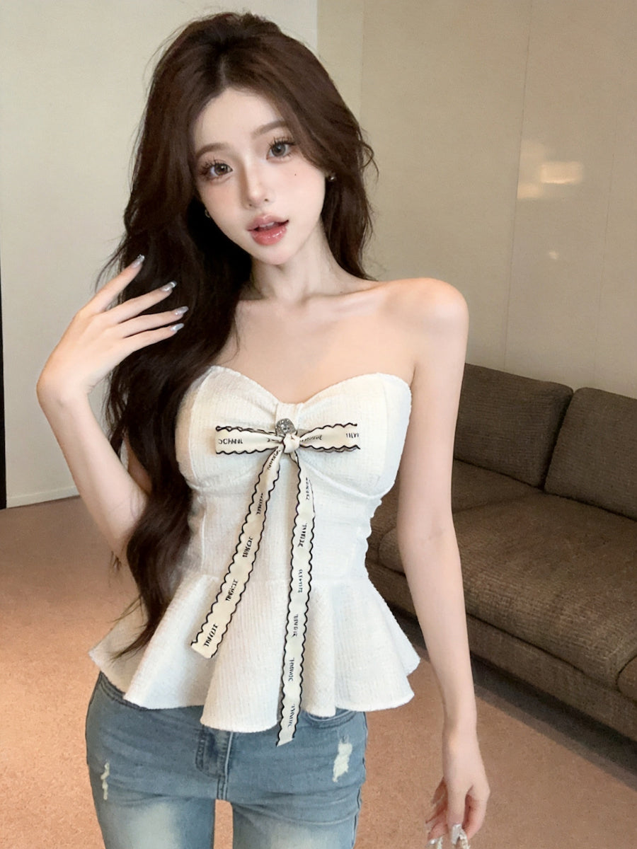 小香掛脖吊帶抹胸單品