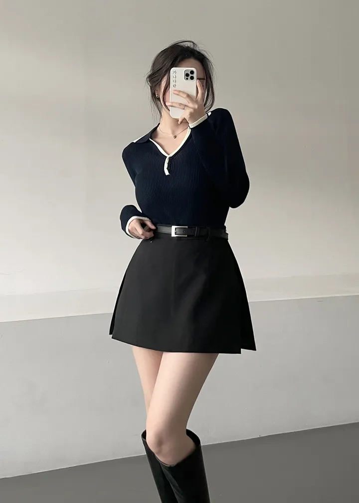 💕現貨秒出🍓韓版chic西裝半身短裙單品