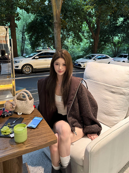 百搭小香風寬鬆復古外套
