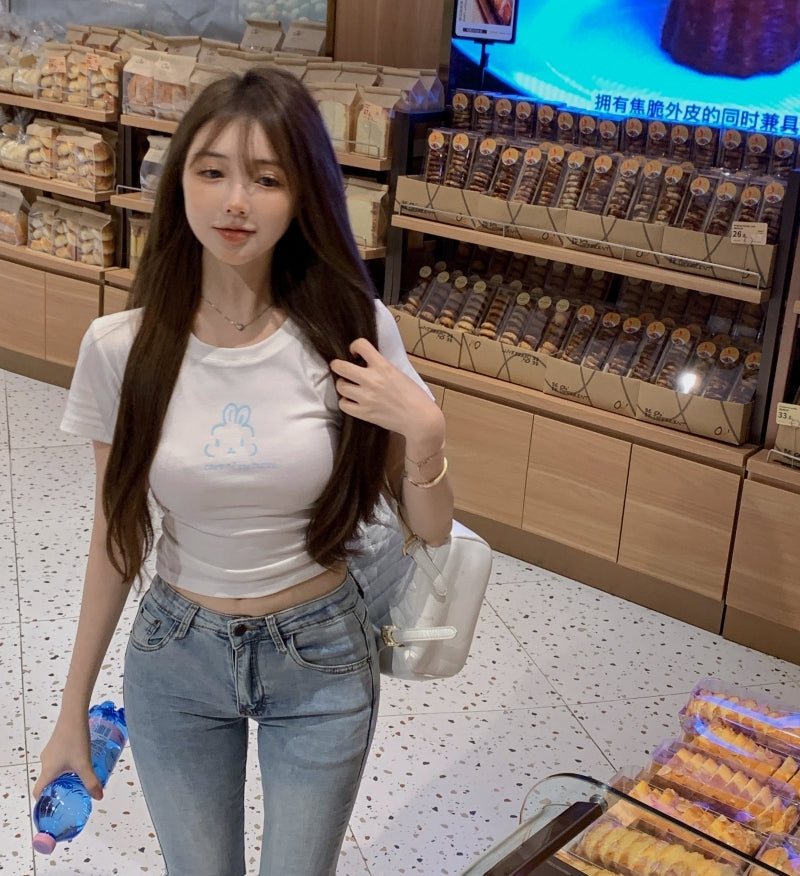 🐰溫柔小白兔簡約短袖上衣🥕