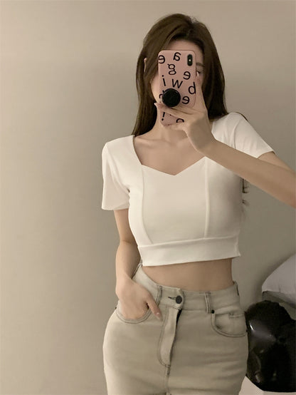 微V領短版上衣⭐