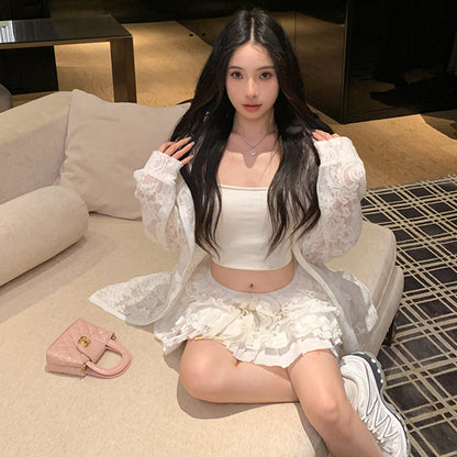 💕現貨秒出🍓絕美蕾絲連帽外套單品