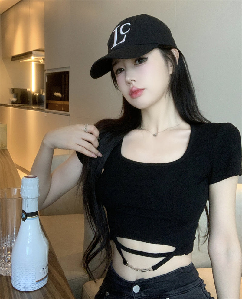純御鍊條修身方領上衣