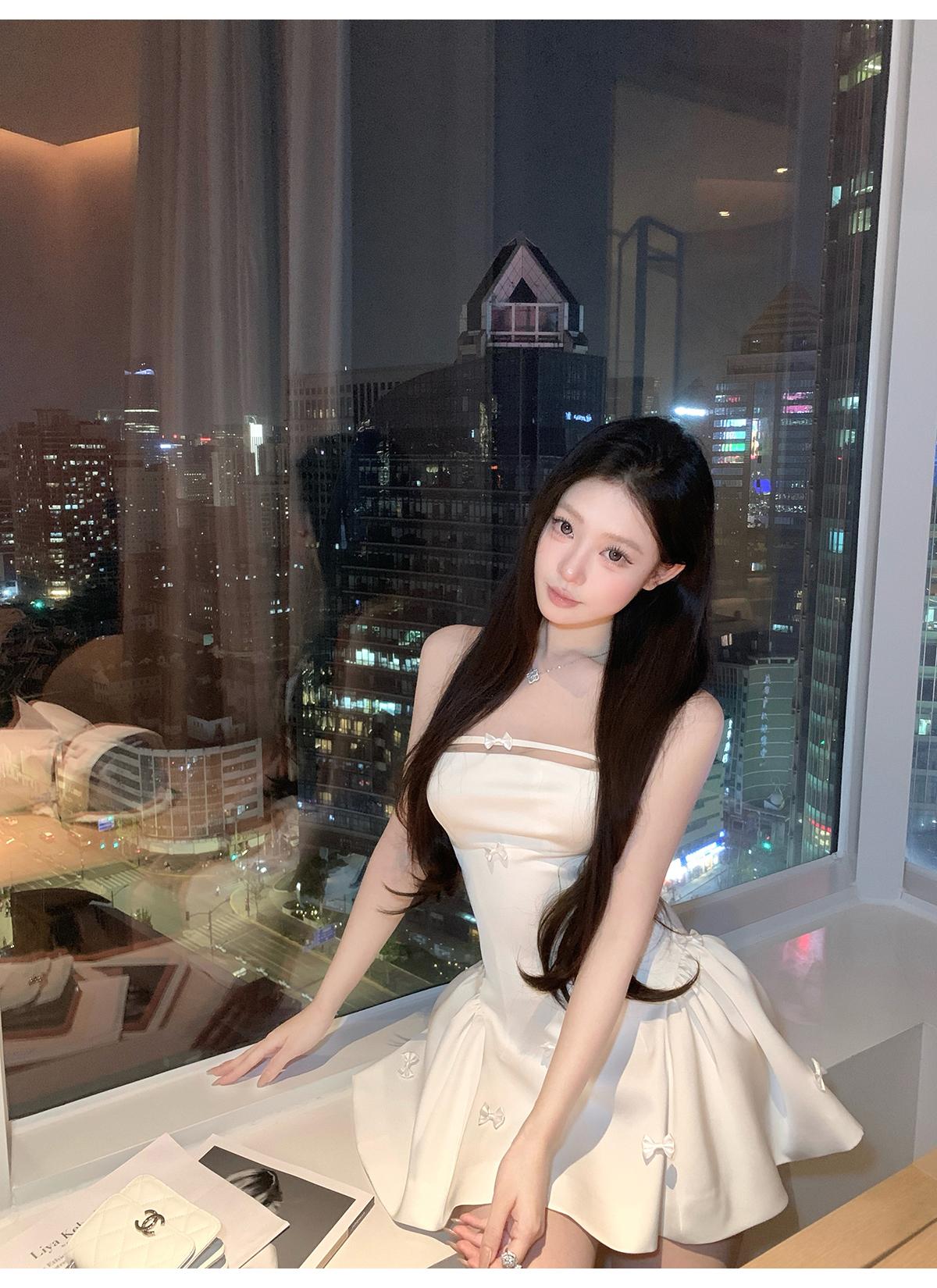 華麗抹胸蝴蝶結洋裝🎀
