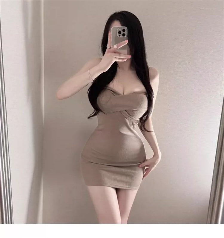 💕現貨秒出🍓氣質修身顯身材打底包臀短裙