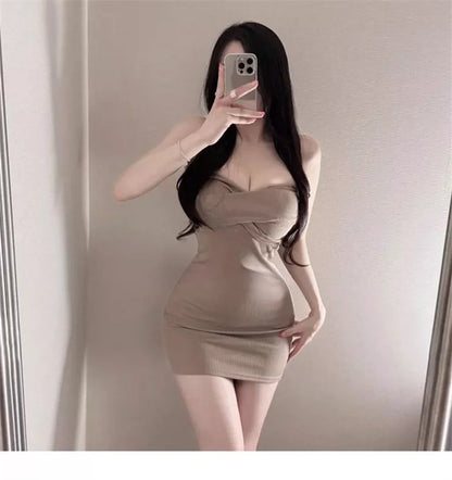 💕現貨秒出🍓氣質修身顯身材打底包臀短裙