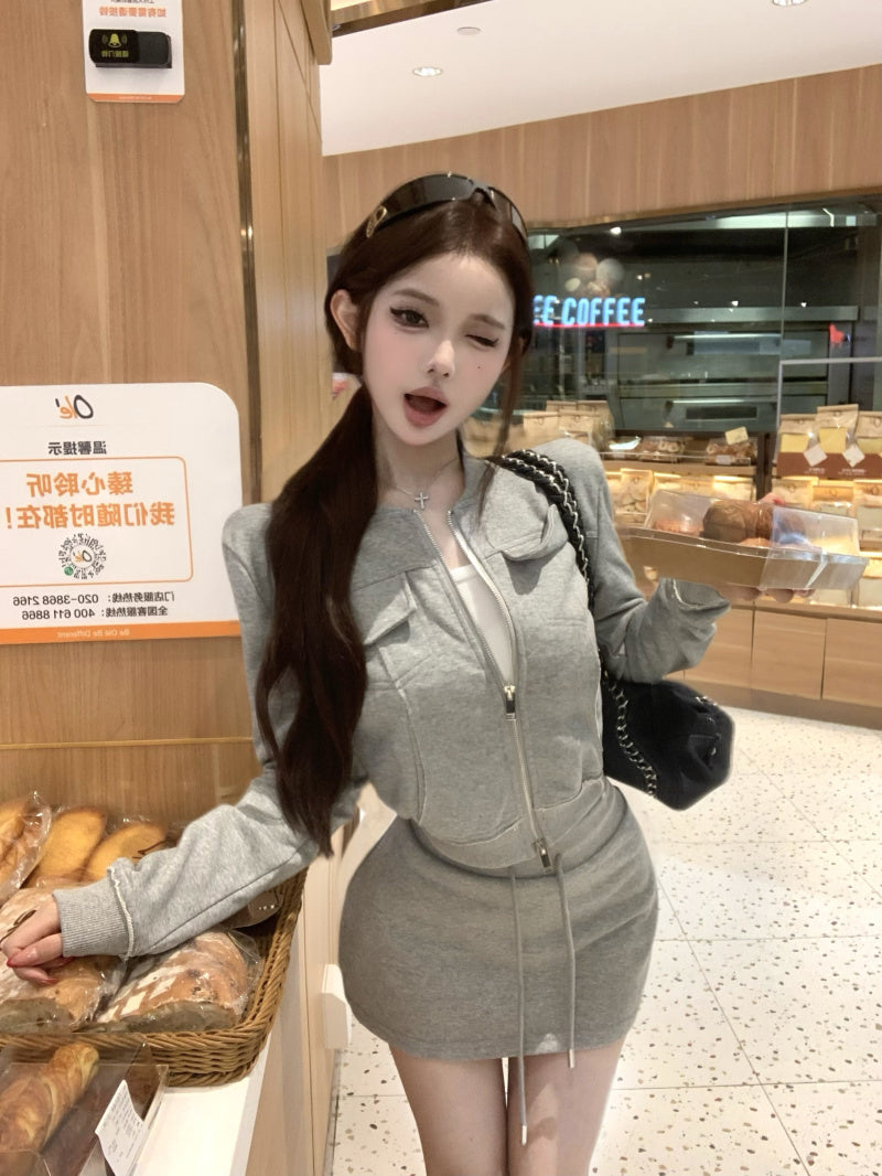 高級感慵懶簡約百搭兩件套