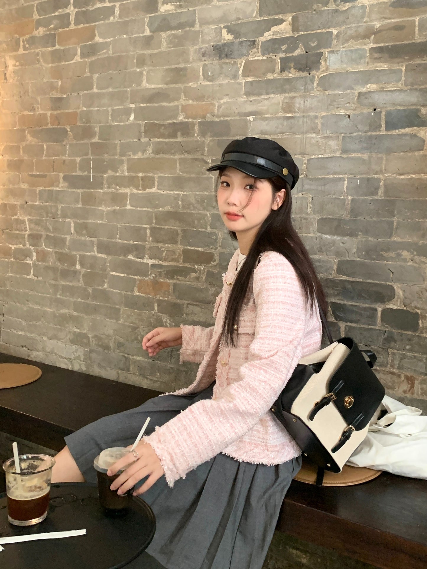 秋季法式名媛小香風短版外套