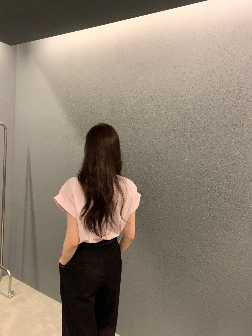 韓系chic夏季簡約寬鬆襯衫單品