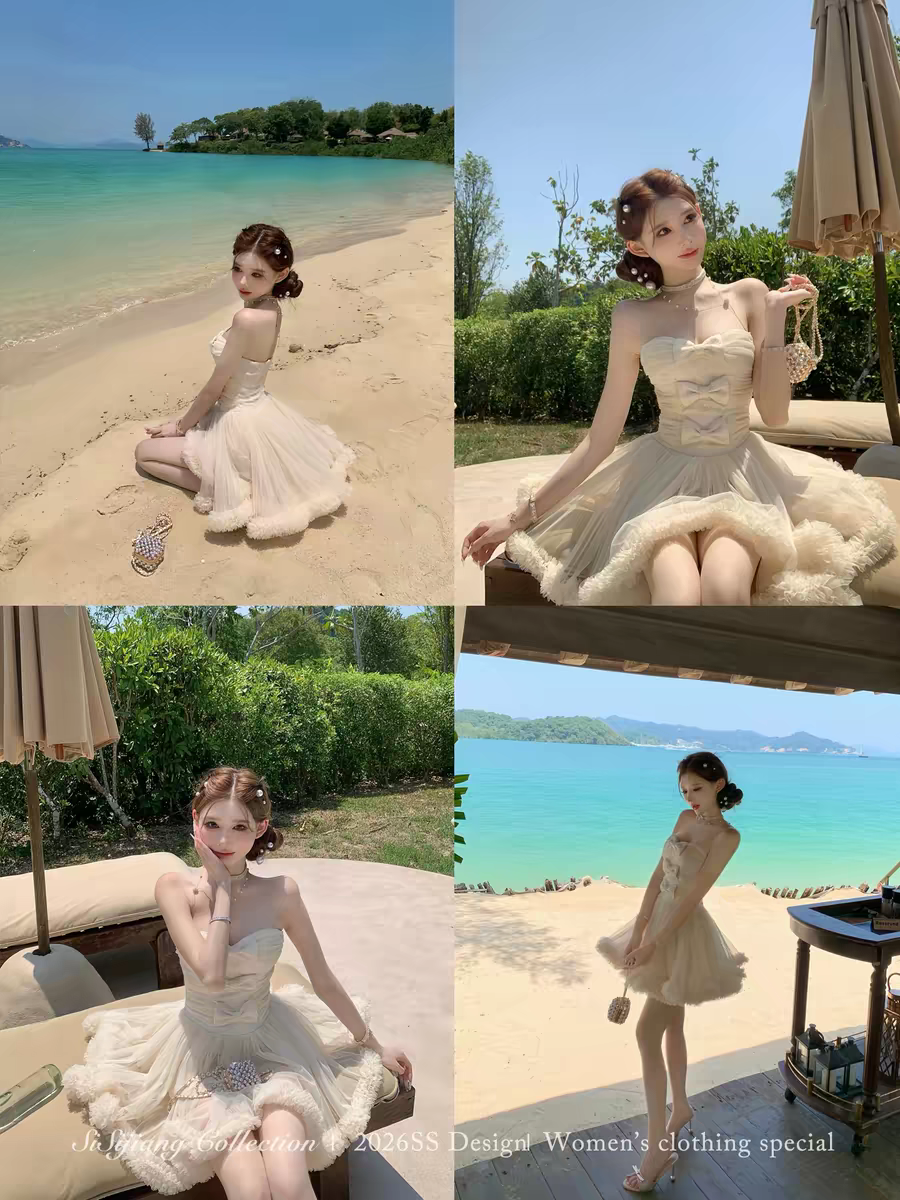 溫柔軟糯香甜蝴蝶結禮服