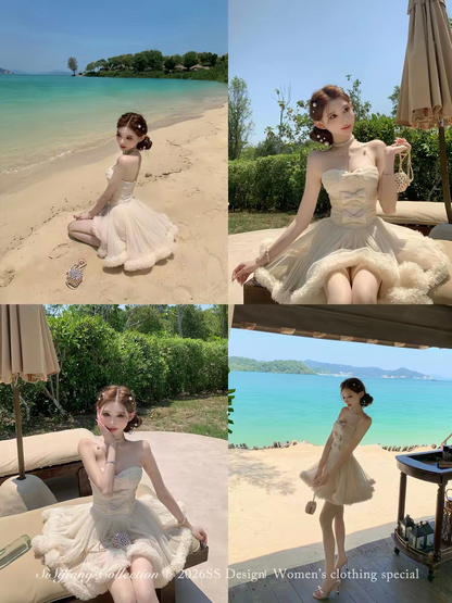 溫柔軟糯香甜蝴蝶結禮服