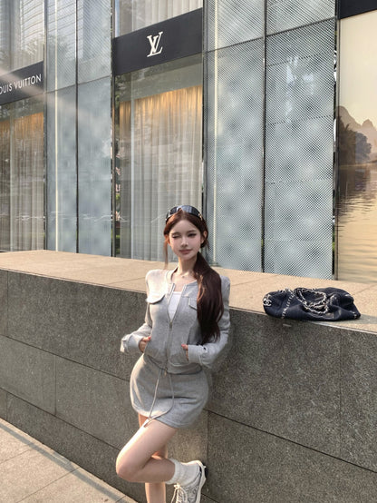 高級感慵懶簡約百搭兩件套