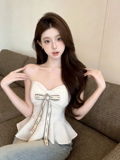 小香掛脖吊帶抹胸單品