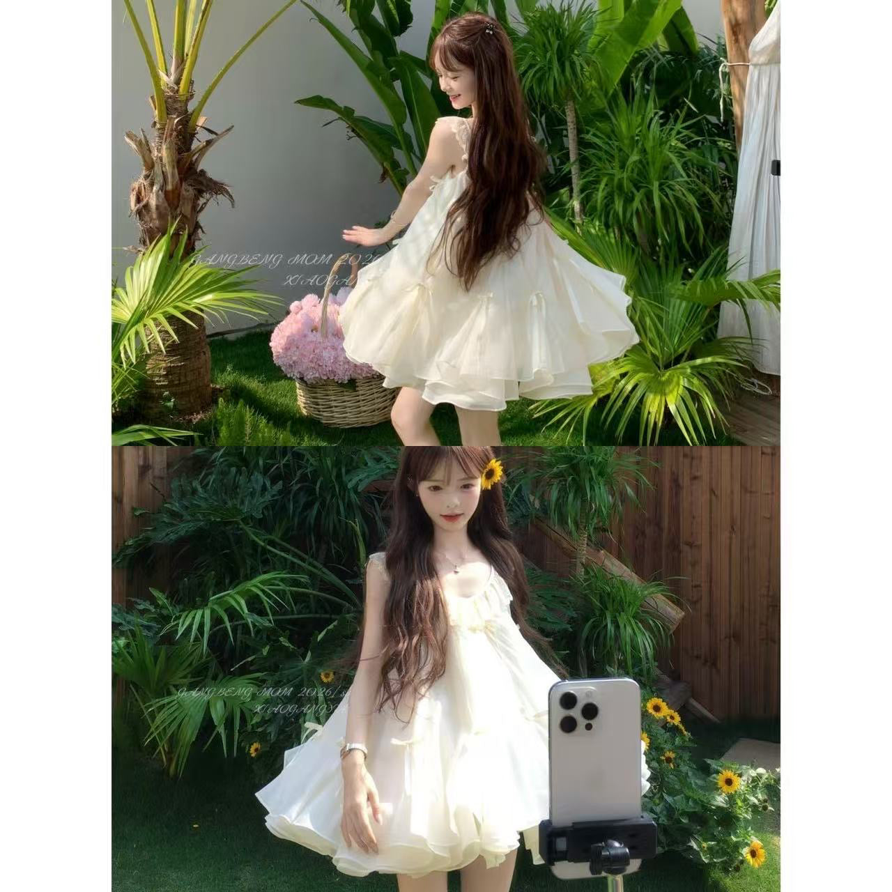 可愛蕾絲小個子連衣短裙