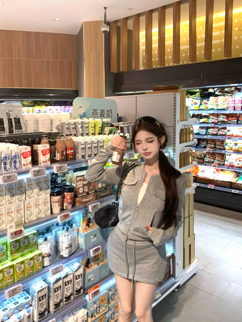 高級感慵懶簡約百搭兩件套