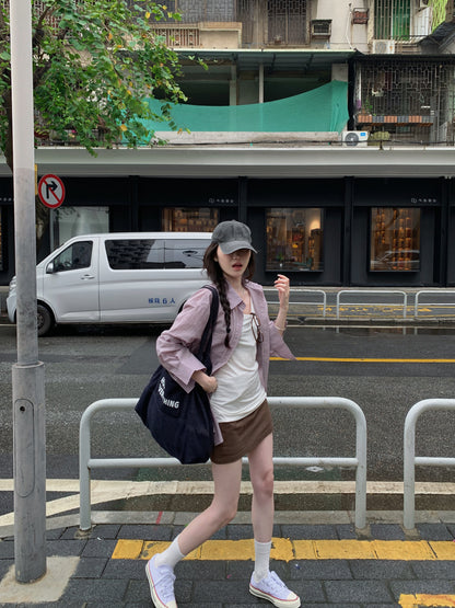 夏天輕薄襯衫百搭防曬外套外搭衣