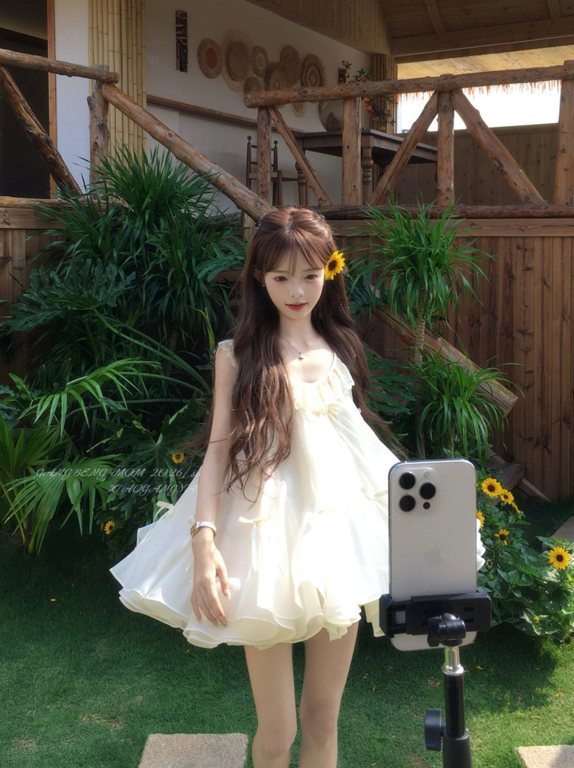 可愛蕾絲小個子連衣短裙