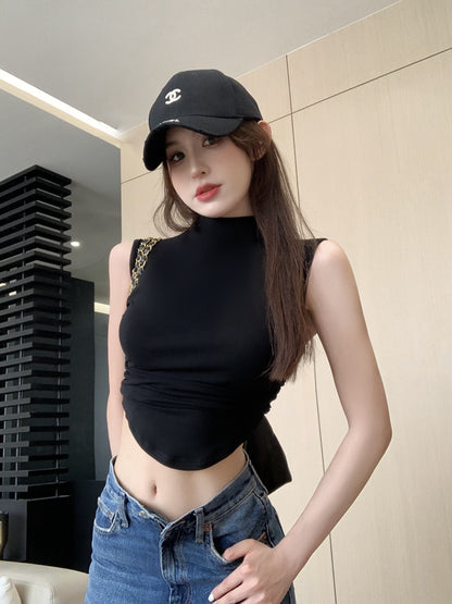 微高領無袖顯瘦上衣🩶