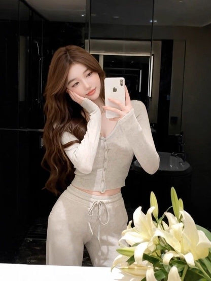 💕現貨秒出🍓慵懶風簡約休閒套裝