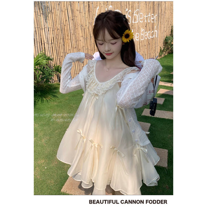 可愛蕾絲小個子連衣短裙