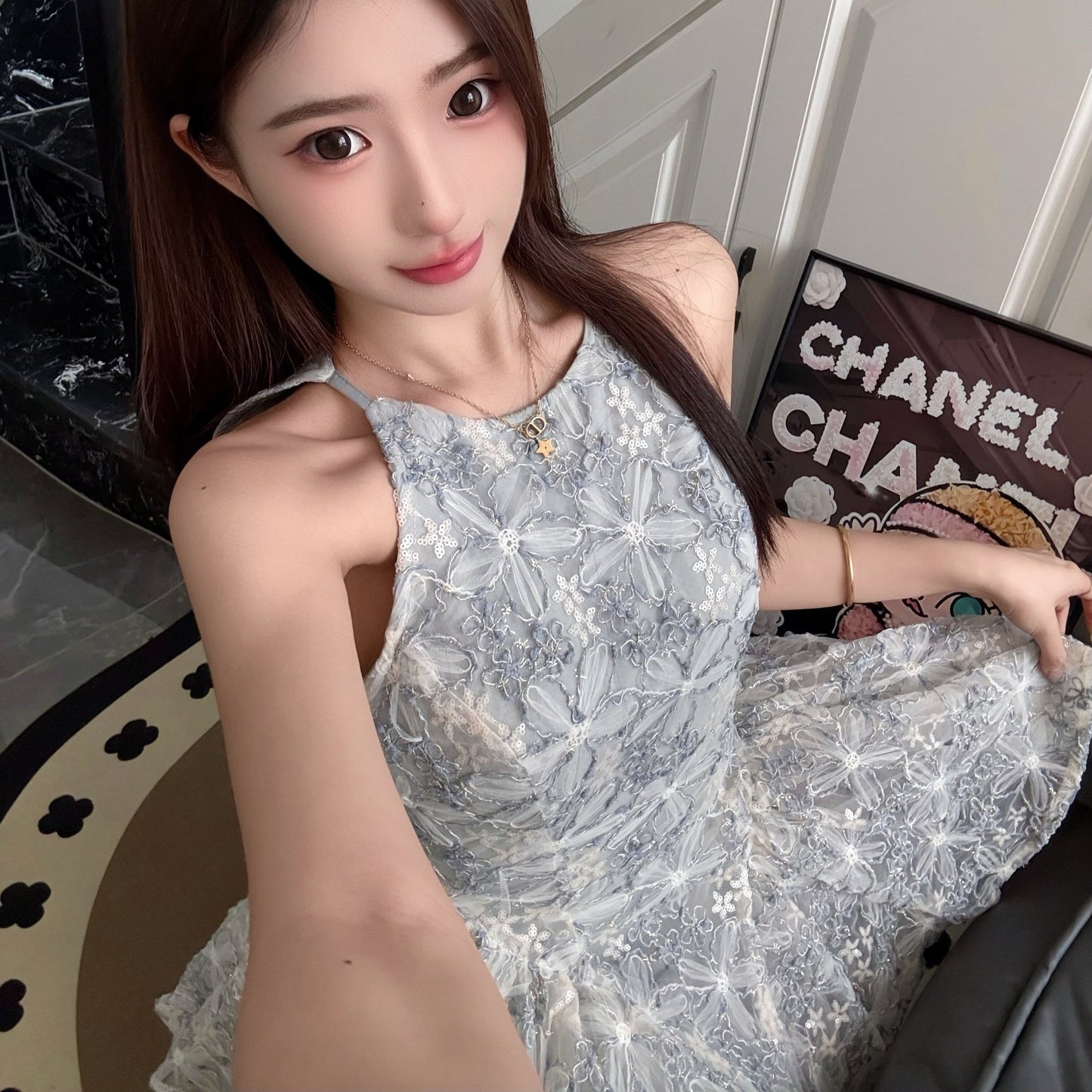 高級感重工party小個子絕美蕾絲小禮服