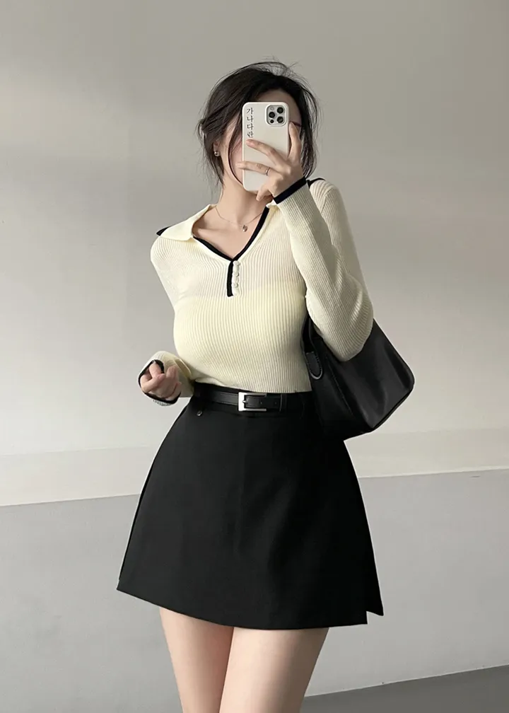 💕現貨秒出🍓韓版chic西裝半身短裙單品