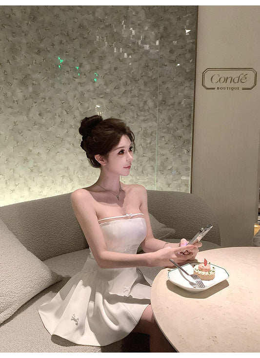 華麗抹胸蝴蝶結洋裝🎀