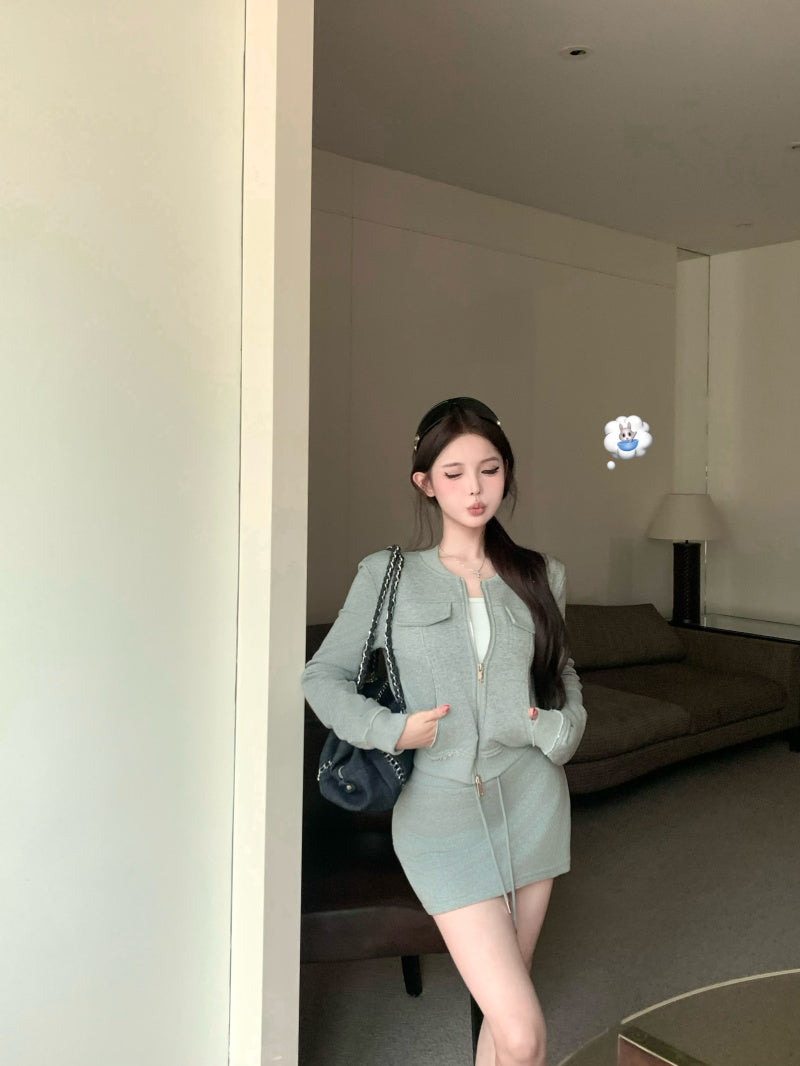 高級感慵懶簡約百搭兩件套