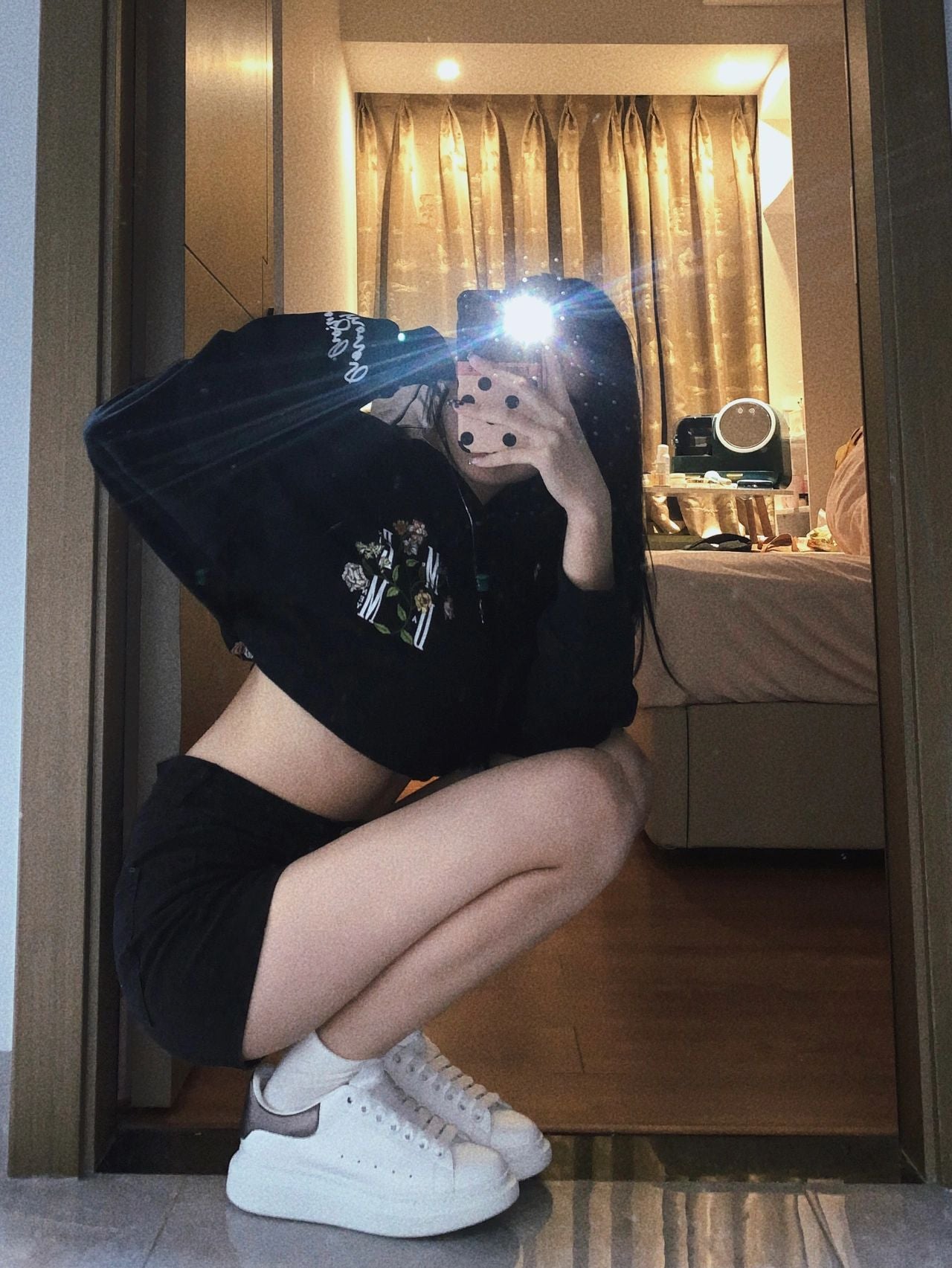 歐美辣妹牛仔高腰顯瘦短褲