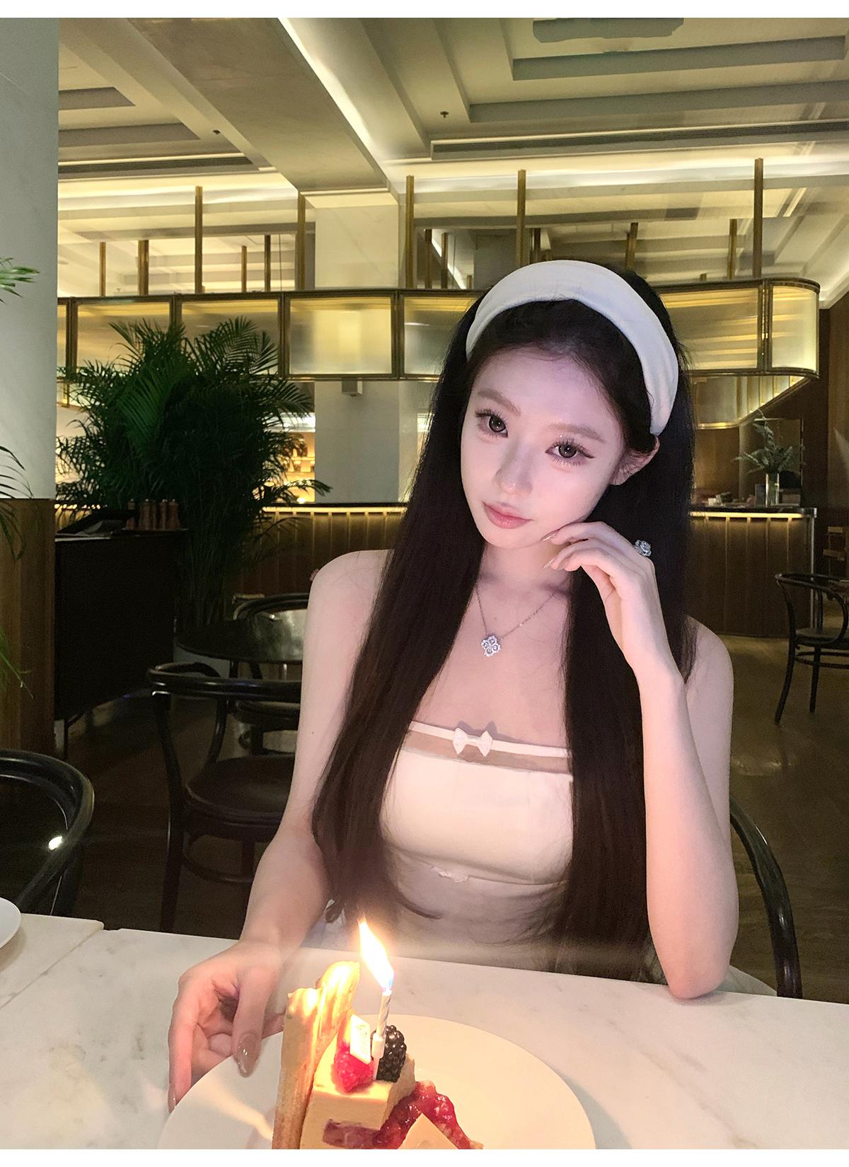 華麗抹胸蝴蝶結洋裝🎀