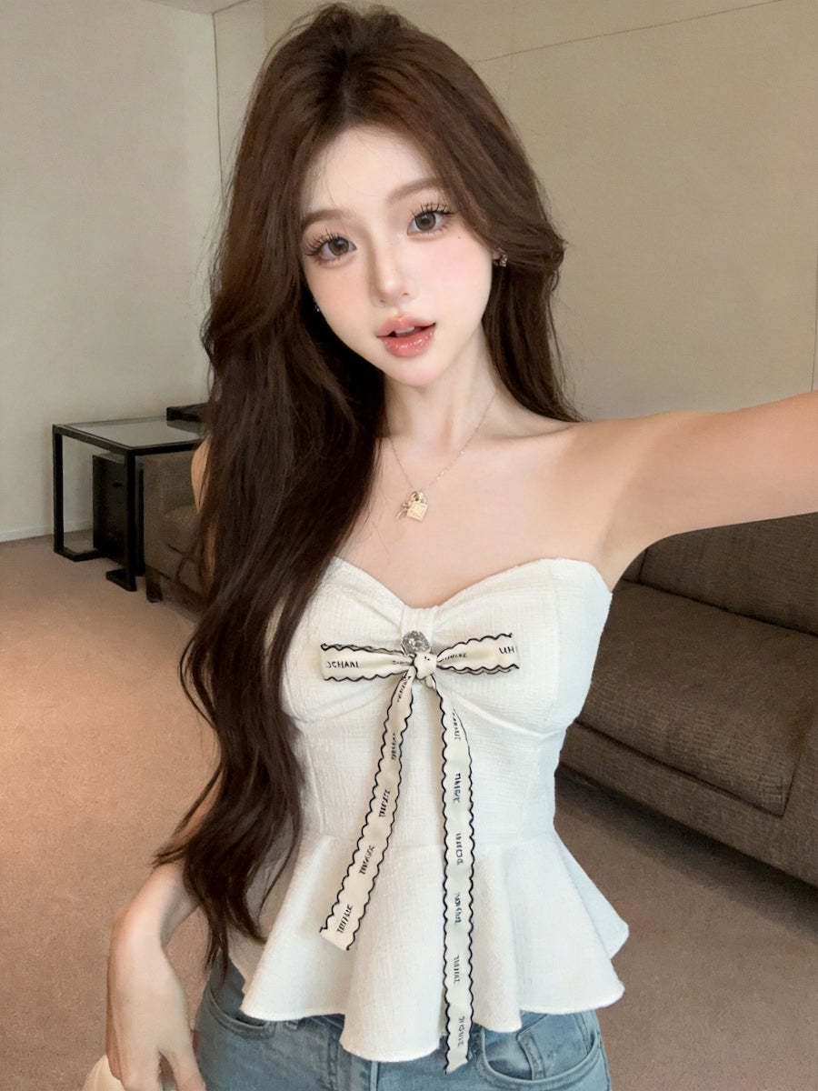 小香掛脖吊帶抹胸單品